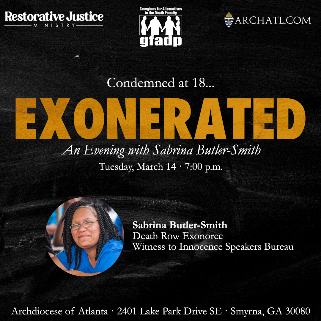 Exonerated: An evening with Sabrina Butler-Smith