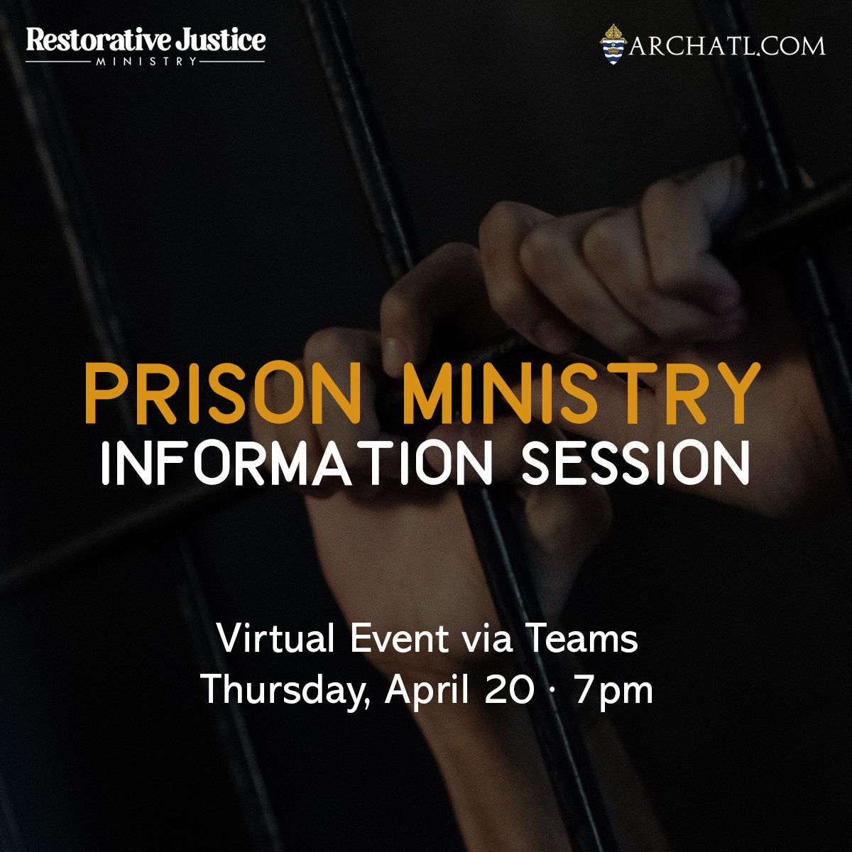 Prison Ministry Information Session April 20, 2023 7pm