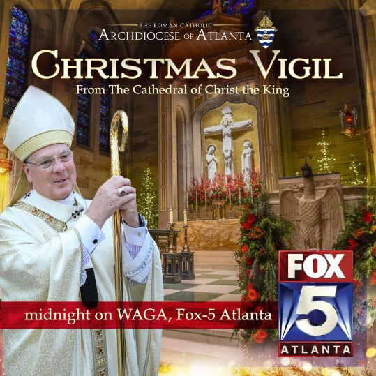 Christmas Vigil will be played on Fox 5 Atlanta at Midnight.