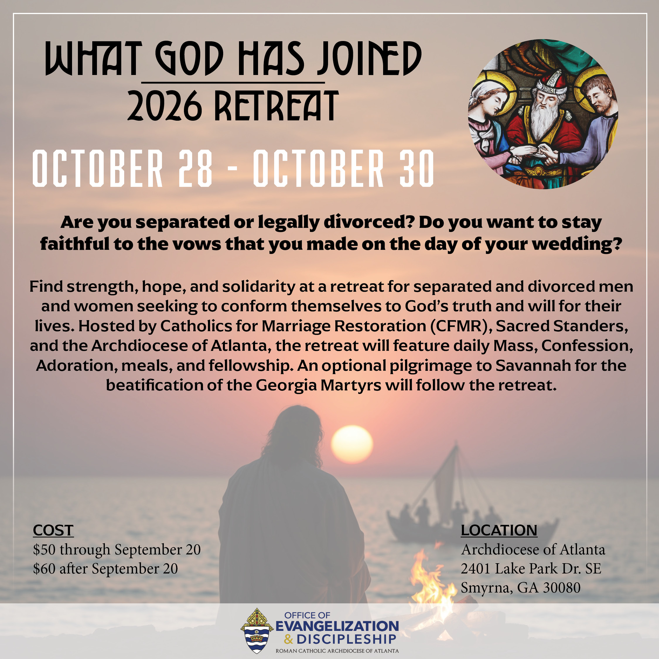 flyer for What God Has Joined Retreat