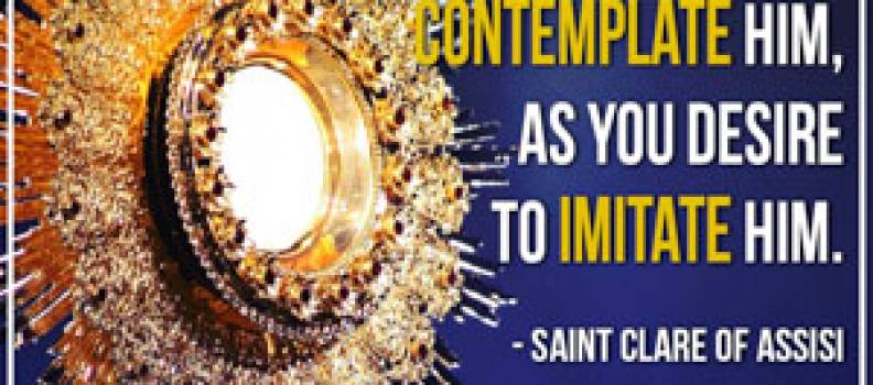 Quote from St. Clare of Assisi