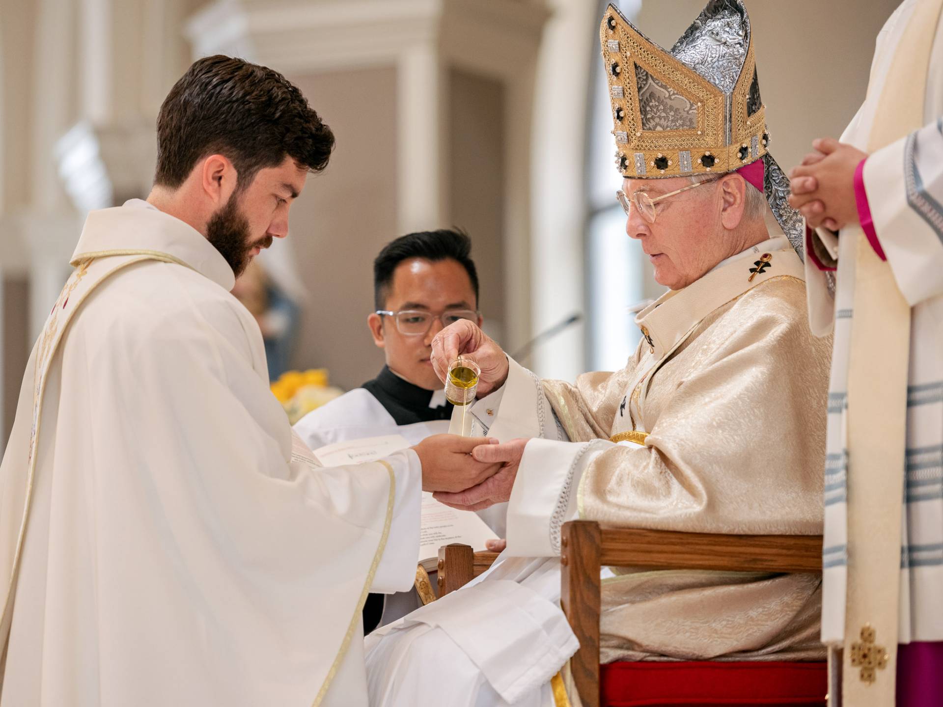 Archbishop at Priest Ordination